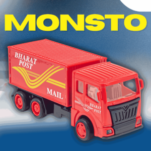 Monsto Red Postal Truck pull back