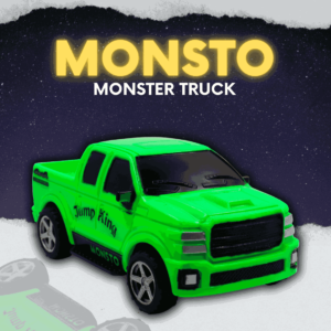 Green pull-back pickup truck