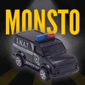 Police Black Light Van pull-back car