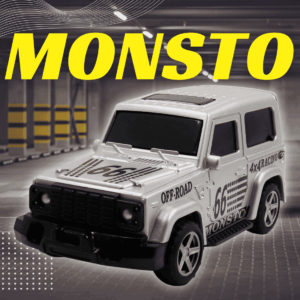 Metallic Silver jeep pull-back car