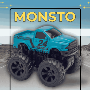 Monsto Metallic Blue off road Truck, 4WD Monster Truck